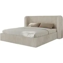 Höffner Polsterbett mit Lattenrost Emora Classic ¦ beige ¦ Maße (cm): B: 243 H: 111