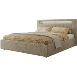 Höffner Polsterbett mit Bettkasten Gold 5 Classic ¦ beige ¦ Maße (cm): B: 148 H: 103