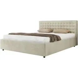 Höffner Polsterbett 180x200 Beige mit Bettkasten Pavo Classic ¦ beige ¦ Maße (cm): B: