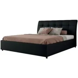 Höffner Polsterbett mit Bettkasten Gala Classic ¦ schwarz ¦ Maße (cm): B: 148 H: 101