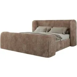 Höffner Polsterbett mit Lattenrost Emora Classic Duo ¦ braun ¦ Maße (cm): B: 243 H: 111