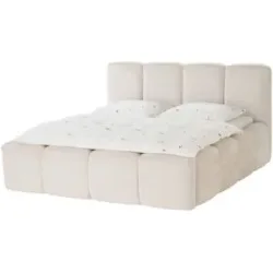 Höffner Polsterbett mit Bettkasten Newbury ¦ beige ¦ Maße (cm): B: 216 H: 117