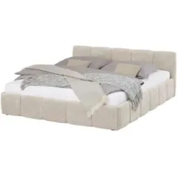 Höffner Polsterbett mit Bettkasten Nebia ¦ beige ¦ Maße (cm): B: 193 H: 75