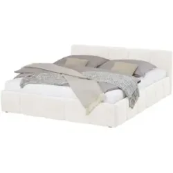 Höffner Polsterbett mit Bettkasten Nebia ¦ creme ¦ Maße (cm): B: 153 H: 75