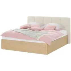 Höffner Polsterbett mit Bettkasten Foret ¦ creme ¦ Maße (cm): B: 205 H: 106