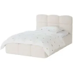 Höffner Polsterbett mit Bettkasten Dronfield ¦ beige ¦ Maße (cm): B: 138 H: 100