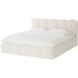 Höffner Polsterbett mit Bettkasten Dronfield ¦ beige ¦ Maße (cm): B: 198 H: 100