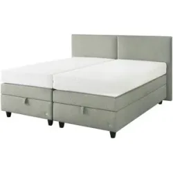 RUF Boxspringbett mit Bettkasten Camina ¦ grau ¦ Maße (cm): B: 216 H: 110