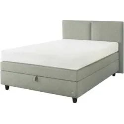 RUF Boxspringbett mit Bettkasten Camina ¦ grau ¦ Maße (cm): B: 156 H: 110
