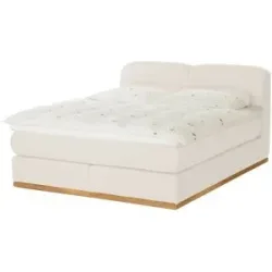 Höffner Boxspringbett  Esop ¦ creme ¦ Maße (cm): B: 160 H: 111