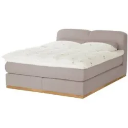 Höffner Boxspringbett  Esop ¦ beige ¦ Maße (cm): B: 160 H: 111
