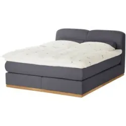 HOFFNER, Höffner Boxspringbett  Esop ¦ grau ¦ Maße (cm): B: 160 H: 111