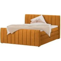 switch Boxspringbett mit Bettkasten Carina ¦ gelb ¦ Maße (cm): B: 151 H: 112