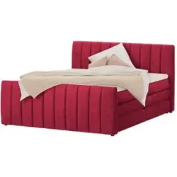 switch Boxspringbett mit Bettkasten Carina ¦ rot ¦ Maße (cm): B: 151 H: 112