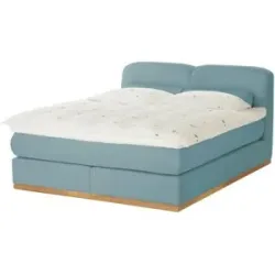 Höffner Boxspringbett  Esop ¦ blau ¦ Maße (cm): B: 180 H: 111