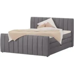 Switch, switch Boxspringbett mit Bettkasten Carina ¦ grau ¦ Maße (cm): B: 171 H: 112