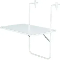 Höffner Balkon-Hängetisch   ¦ weiß ¦ Maße (cm): B: 40