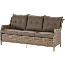 a casa mia Sofa  3-Sitzer  Florenz 2 ¦ creme ¦ Maße (cm): B: 182 H: 86 T: 82.5