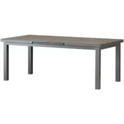 a casa mia Gartentisch ausziehbar bis 260 cm Kopenhagen ¦ grau ¦ Maße (cm): B: