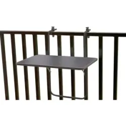 Höffner Balkon-Hängetisch   ¦ grau ¦ Maße (cm): B: 40