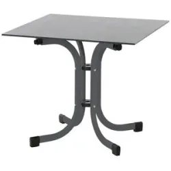 Siena Garden Klapptisch  Sola ¦ grau ¦ Maße (cm): B: 80 H: 70