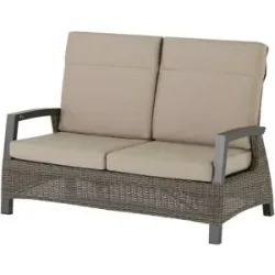 Siena Garden Lounge-Sofa 2-sitzig  Corido ¦ grau ¦ Maße (cm): B: 146 H: 101 T: