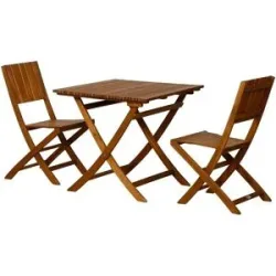 Siena Garden Balkongruppe  3-teilig  Falun ¦ holzfarben