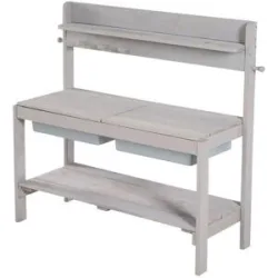 Roba Outdoor Kinderküche  Fun ¦ grau ¦ Maße (cm): B: 89 H: 88,5 T: 35.0