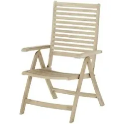 Höffner Gartenklappsessel Akazie Amalfi 1 ¦ holzfarben ¦ Maße (cm): B: 65,5 H: 108,5 T:
