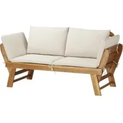 Höffner Daybed  Sumatra ¦ holzfarben ¦ Maße (cm): B: 190,5 H: 78 T: 66.0