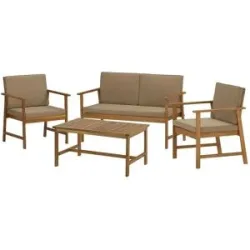 Höffner Sofa-Set  Altea ¦ holzfarben