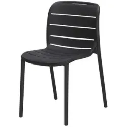 Höffner Stapelstuhl  Cervo ¦ schwarz ¦ Maße (cm): B: 43 H: 80,5 T: 56.5