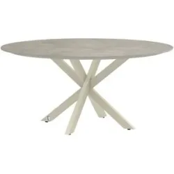JOOP! Tischplatte  Cross Round ¦ creme ¦ Maße (cm): B: 159 H: 0,9