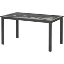 Höffner Gartentisch  Thasos ¦ grau ¦ Maße (cm): B: 140 H: 72 T: 80.0