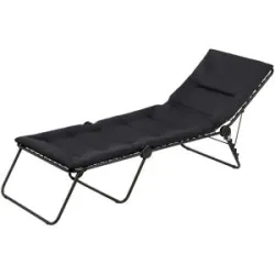 Lafuma Liege  Siesta Sunbed AirComfort® ¦ grau ¦ Maße (cm): B: 72 H: 90