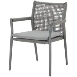 Höffner Stapelstuhl  Ropero ¦ grau ¦ Maße (cm): B: 61 H: 84 T: 60.5
