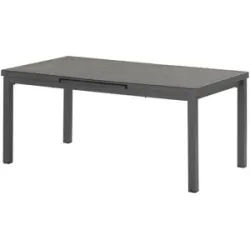 Höffner Tisch  Mailand ¦ grau ¦ Maße (cm): B: 100 H: 76