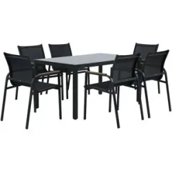 a casa mia Dining-Gruppe  Dhaka ¦ schwarz