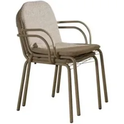 Höffner Gartenstuhl  Studio ¦ beige ¦ Maße (cm): B: 66 H: 80