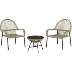 Höffner Balkon-Set 3-teilig Prato ¦ beige