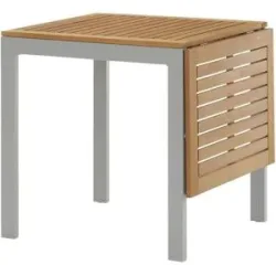 Höffner Balkontisch ausziehbar Stockholm ¦ grau ¦ Maße (cm): B: 70 H: 75,5