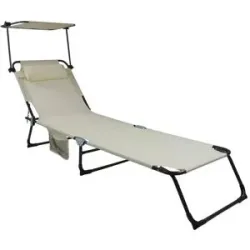 Höffner Sonnenliege   ¦ creme ¦ Maße (cm): B: 55 H: 24