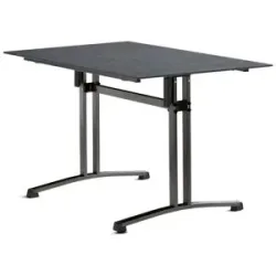 Sieger Gastro-Tisch Polytec Platte   ¦ schwarz ¦ Maße (cm): B: 120 H: 73