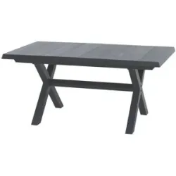 Siena Garden Ausziehtisch  Sincro ¦ schwarz ¦ Maße (cm): B: 90 H: 77
