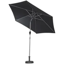 doppler Kurbelschirm Ø 270cm Doppler Select ¦ grau ¦ Maße (cm): H: 254  Ø: 270