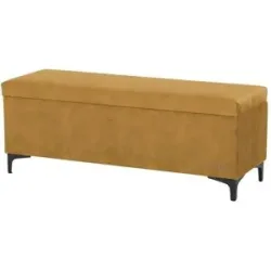Jette Home Bettbank mit Stauraum Jette Patch ¦ gelb ¦ Maße (cm): B: 122 H: 47 T: