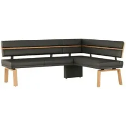Höffner Eckbank Leder Canto III ¦ braun ¦ Maße (cm): B: 203 H: 88 T: 157.0