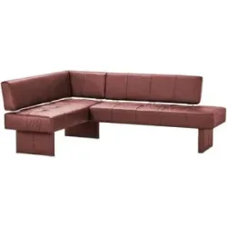 Höffner Eckbank Leder Spider 2 ¦ rot ¦ Maße (cm): B: 227 H: 88 T: 165.0