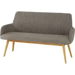Woodford Polsterbank mit Kombi-Bezug Menda ¦ braun ¦ Maße (cm): B: 157 H: 90 T: