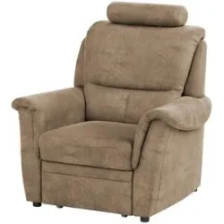 meinSofa Sessel mit Hocker als Auszug Chris ¦ braun ¦ Maße (cm): B: 102 H: 96 T: